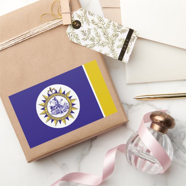 Nashville (Tennessee) City flag Rectangular Sticker (Gifting)