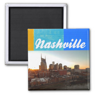 Nashville Tennessee City Scape Beautiful Magnet
