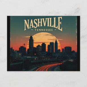 Nashville Tennessee City Skyline Postcard