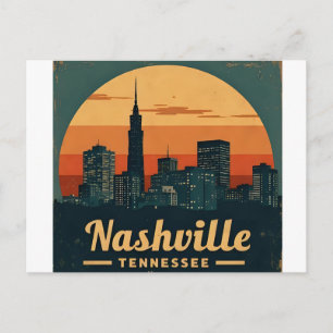Nashville Tennessee City Skyline  Postcard
