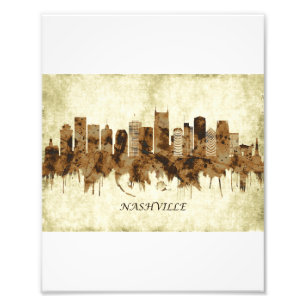 Nashville Tennessee Cityscape Photo Print