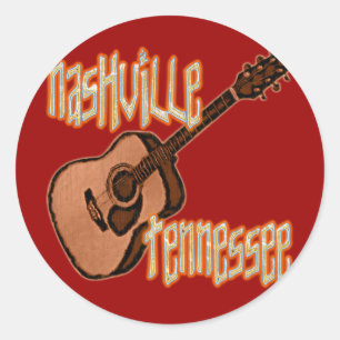 NASHVILLE TENNESSEE CLASSIC ROUND STICKER