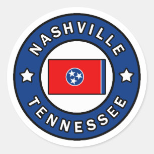 Nashville Tennessee Classic Round Sticker