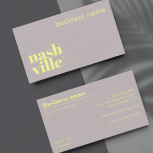 Nashville Tennessee company Business Card