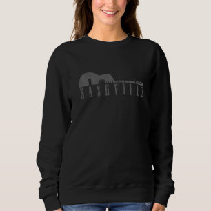 Nashville Tennessee Country Music City Guitar Sweatshirt