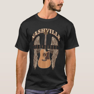 Nashville Tennessee Country Music Folk Style Weste T-Shirt