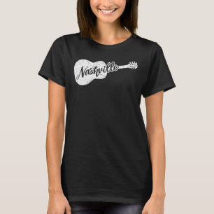Nashville Tennessee Country Music Retro Guitar P T-Shirt