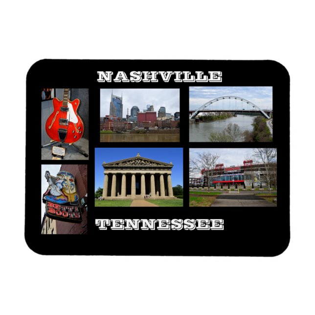 Nashville Tennessee Flexible Photo Magnet (Horizontal)