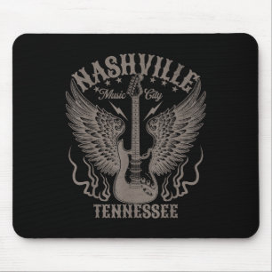 Nashville Tennessee Guitar Country Music City Wome Mouse Mat