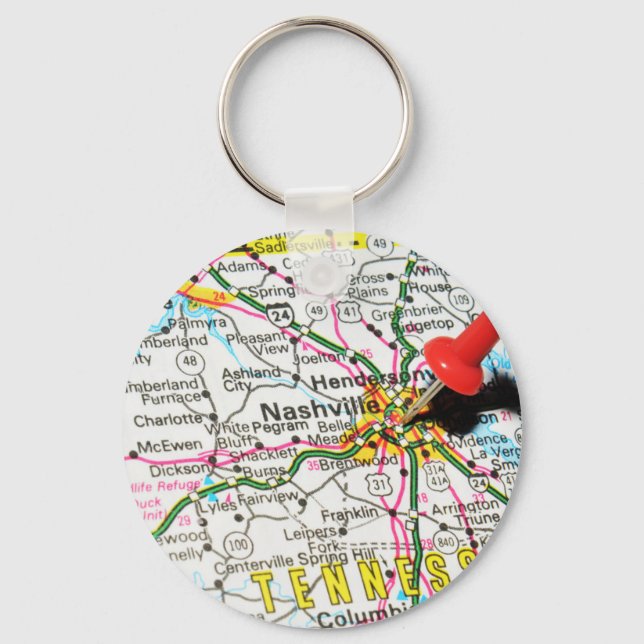 Nashville, Tennessee Key Ring (Front)