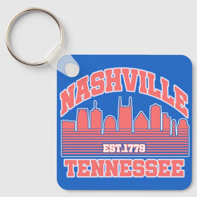 Nashville,Tennessee Key Ring (Front)