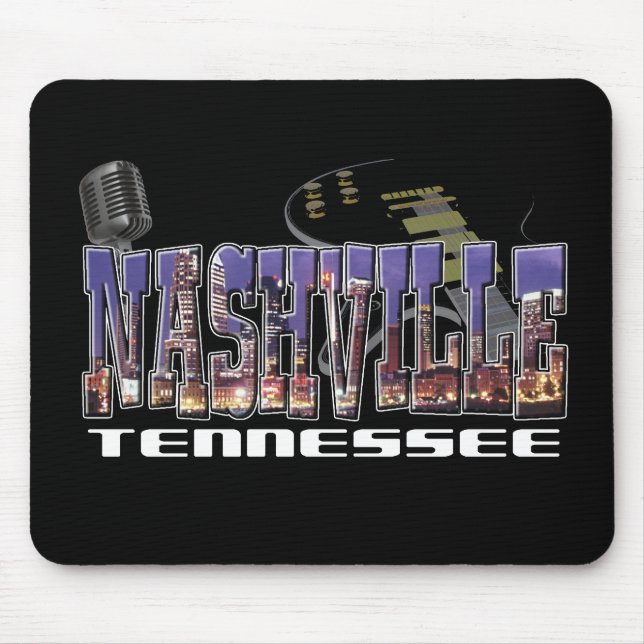 Nashville Tennessee Mouse Mat (Front)