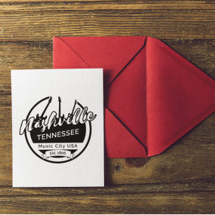 Nashville Tennessee Music City     Postcard