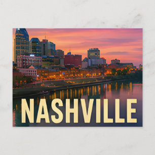Nashville Tennessee Music City travel gift Postcard