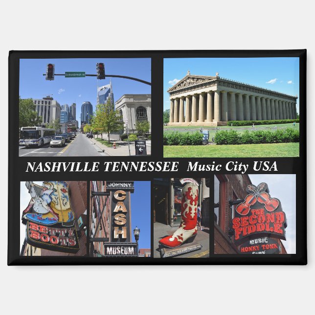 Nashville Tennessee Music City USA Magnet (Front)