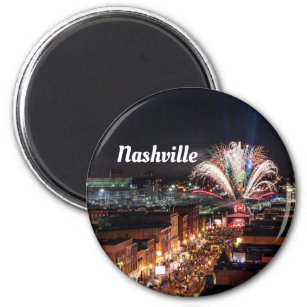 Nashville Tennessee Nightlife Photo Magnet