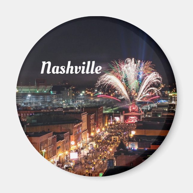 Nashville Tennessee Nightlife Photo Magnet (Front)