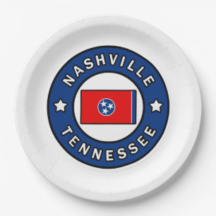 Nashville Tennessee Paper Plate
