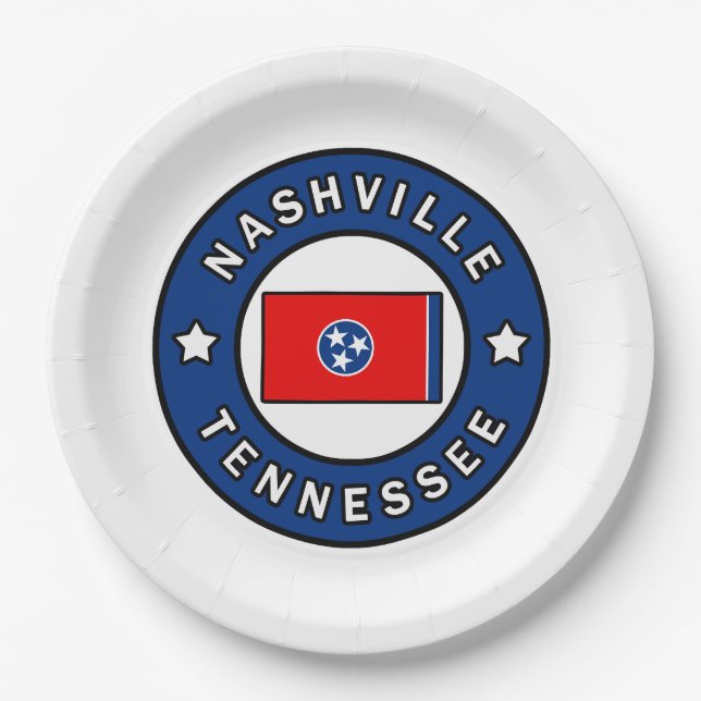Nashville Tennessee Paper Plate (Front)
