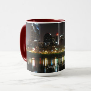 Nashville, Tennessee Skyline at Night Mug