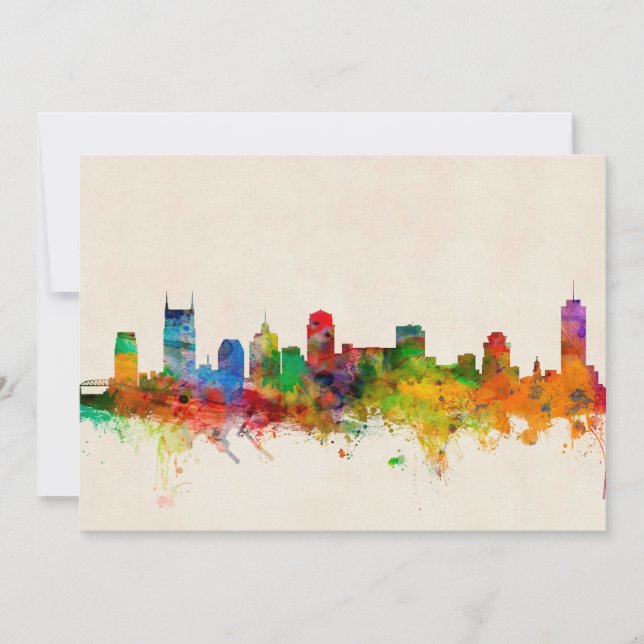 Nashville Tennessee Skyline Cityscape (Front)