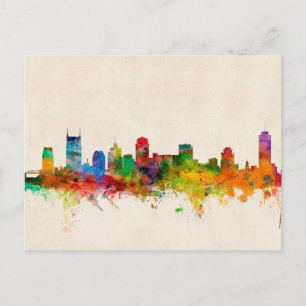 Nashville Tennessee Skyline Cityscape Postcard