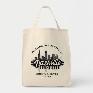 Nashville Tennessee Skyline destination Weeding   Tote Bag