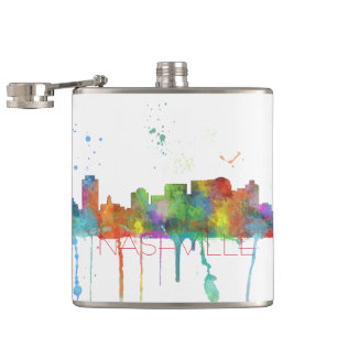 NASHVILLE, TENNESSEE SKYLINE - Drinks Flask