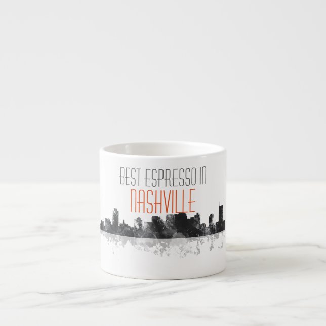 NASHVILLE, TENNESSEE SKYLINE ESPRESSO CUP (Front)
