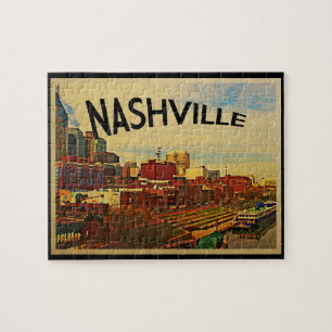Nashville Tennessee Skyline Jigsaw Puzzle