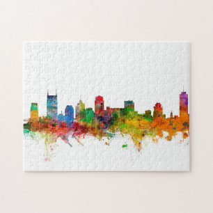 Nashville Tennessee Skyline Jigsaw Puzzle