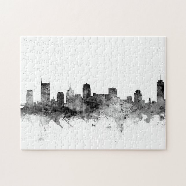 Nashville Tennessee Skyline Jigsaw Puzzle (Horizontal)