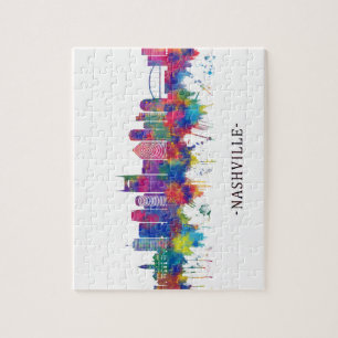 Nashville Tennessee Skyline Jigsaw Puzzle