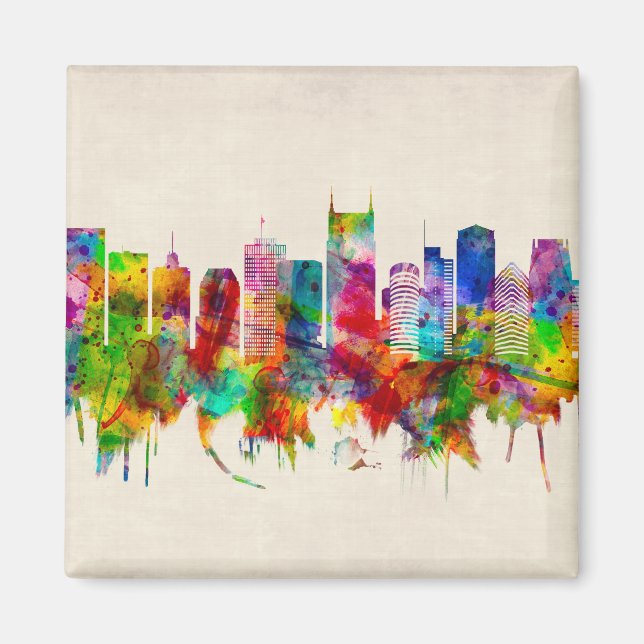 Nashville Tennessee Skyline Magnet (Front)