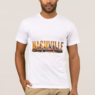 Nashville Tennessee Skyline Music Travel T-Shirt