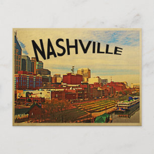 Nashville Tennessee Skyline Postcard