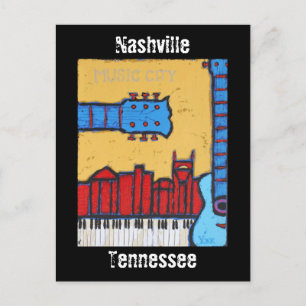 Nashville, Tennessee skyline postcard