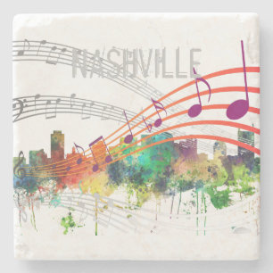 NASHVILLE, TENNESSEE SKYLINE SP  - STONE COASTER