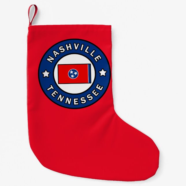 Nashville Tennessee Small Christmas Stocking (Front)