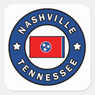Nashville Tennessee Square Sticker