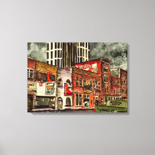 Nashville Tennessee TN downtown city buildings Canvas Print