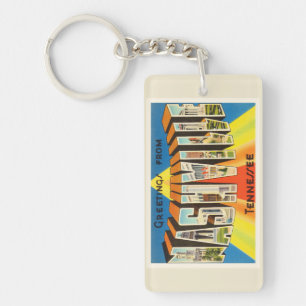Nashville Tennessee TN Old Vintage Travel Souvenir Key Ring