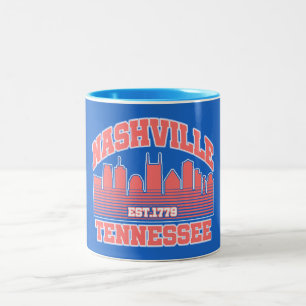 Nashville,Tennessee Two-Tone Coffee Mug