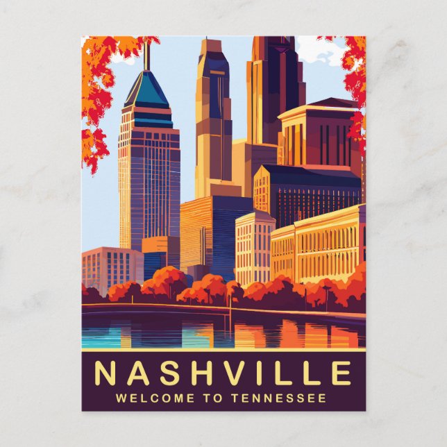 Nashville, Tennessee, USA, Travel Postcard (Front)