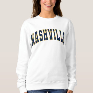 Nashville Tennessee Vintage Varsity College Style  Sweatshirt