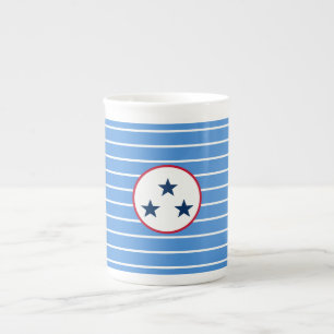 Nashville, Tennessee Volunteer State Tri-Star Bone China Mug