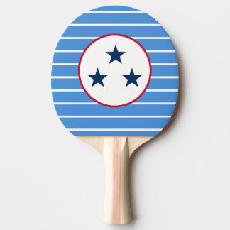 Nashville, Tennessee Volunteer State Tri-Star Ping Pong Paddle