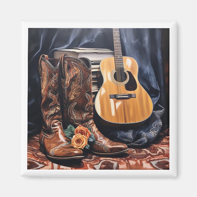 Nashville themed music magnet (Front)