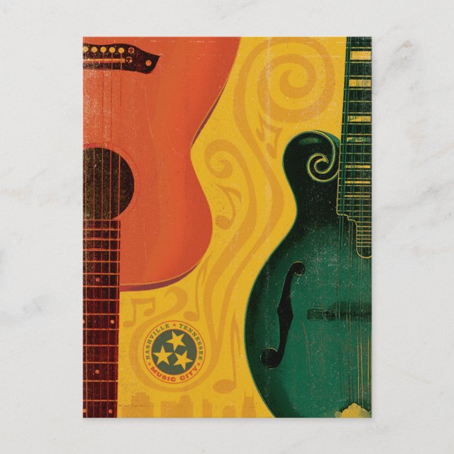 Nashville, TN - Mandolin Guitar Postcard (Front)