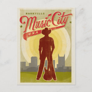 Nashville, TN - Music City USA Postcard